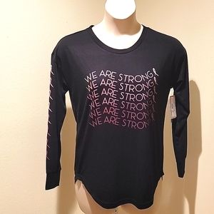 SUPPORT THE CURE BREAST CANCER 🎀 RESEARCH LONG SLEEVE WOMEN'S TEE SHIRT